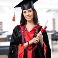 thumbnail image 1 of Feltree Graduation Ribbon Leis Braid Color Congrats Graduates Leis Necklace and Braid Bracelets for Graduation Party, 1 of 8