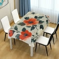 thumbnail image 3 of Yayeee Tablecloths for Rectangular Tables 60 x 90 inch Party Table Cover, Large Red Floral Pattern, 3 of 6