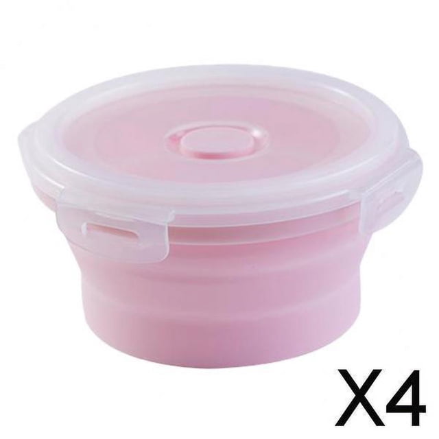 Recipientes Flexibles para comida Soledad Apto para microondas Y nevera Capacidad 350 ml 4 piezas