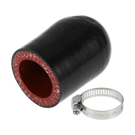7/8" 22mm ID Silicone Rubber Hose End Cap 4-ply Polyester for Coolant Turbo Bypass Valve Vacuum 30mm Black Outside and Red Inside
