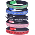 thumbnail image 4 of HUGFEGWE Thick Reflective Customize Dog Collars, Safety Personalized ID Collar Embroidery Thread Colors Name and Phone Number, Personalized Dog ID Collar for Medium and Large Dogs U2537-30129, 4 of 7