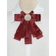 thumbnail image 4 of INSPIRE CHIC Broche de cinta para mujer, lazo, corbata, broches para bodas y fiestas, rojo, 4 of 4