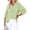 Green, variant on Qwertyu Womens Gauze Shirts Summer Casual Button V Neck Long Sleeve Shirts Oversized Solid Color Blouses Tops Earthy Yellow L