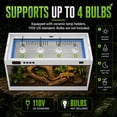 thumbnail image 4 of Large Reptile Terrarium 39x16x16 Inches, Tempered Glass Reptile Enclosure, Ventilated Habitat for Tortoises Ball Pythons(Single Temperature Control), 4 of 10
