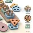 thumbnail image 3 of Shape Sorter Wooden Toy for Toddlers 1-3, 3 of 7