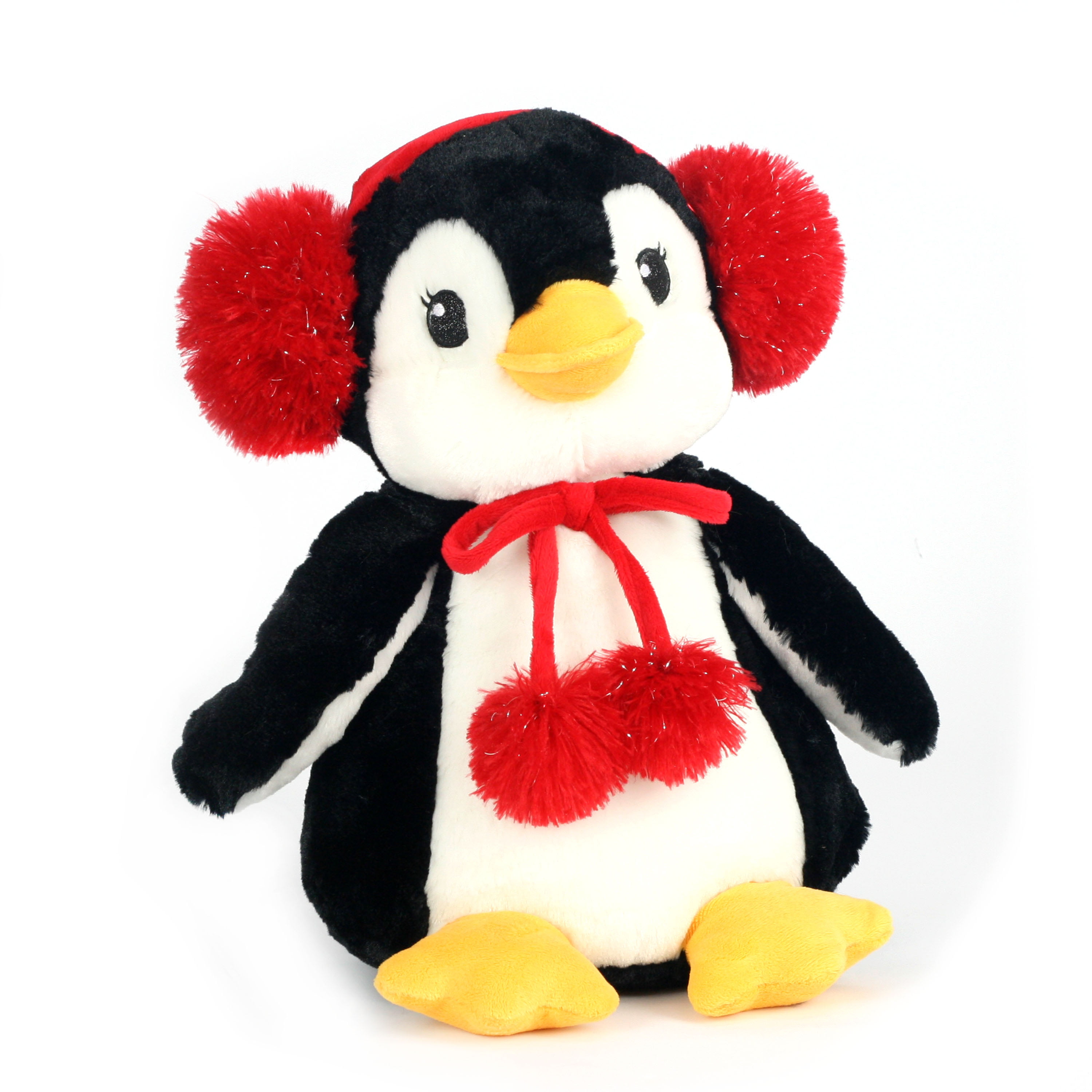 Holiday Time Penguin Plush Toy Black