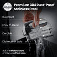 thumbnail image 3 of Gourmet Easy - Meat Tenderizer Tool, Easy to Clean, One Piece Design - No Disassembly Needed, Ultra Sharp Needle Blades 100% Stainless Steel, Heavy-Duty Kitchen Gadgets, Meat Needle, 3 of 7