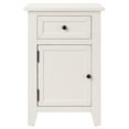 thumbnail image 3 of eHemco X-Side Wood Nightstand Side Table End Table with 1 Drawer and 1 Door Storage Cabinet, White, 3 of 7