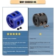 thumbnail image 4 of ORUYROP Winch Cable Hook Stopper 2 Pack, Silicone Rubber Stopper Protects Synthetic Winch Rope, Towing Hook, Cable Line for ATV UTV, Blue, 4 of 7