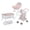 Pink, variant on Olivia's Little World Baby Doll 3pc Nursery Set with Crib, Highchair & Doll Stroller Sets