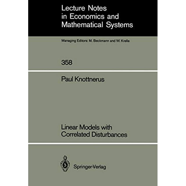 Modèles Linéaires avec Perturbations Corrélées (Notes de Cours en Économie et Systèmes Mathématiques)