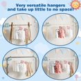 thumbnail image 4 of Baby Hangers GoodTou, 60 unidades, plástico blanco, para armario, 4 of 7