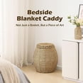 thumbnail image 6 of Casa Pura Furniture Handwoven Seagrass Storage Basket with Lid., 6 of 7