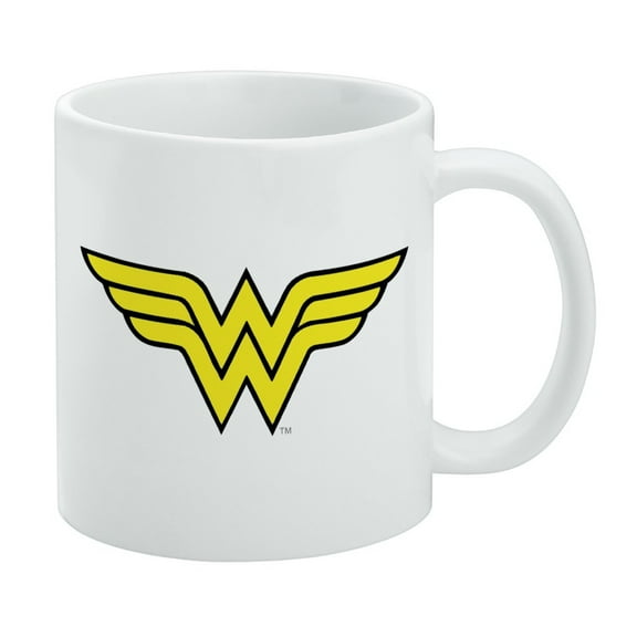Wonder Woman Classic Logo White Mug