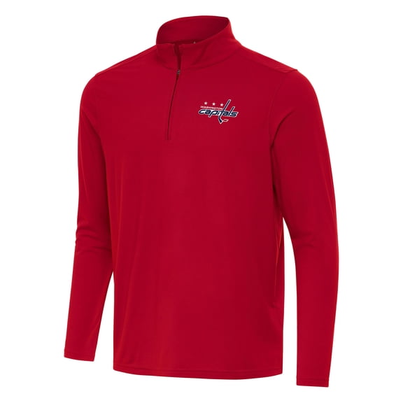 Men's Antigua Red Washington Capitals Intent Quarter-Zip Top
