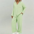 thumbnail image 2 of MEICHEN Pajamas Set for Women Womens Fuzzy Pajama Sets Warm Cozy Winter Sets Fleece Set Loose Comfy Ladies Plush Sleepwear Womens Sleepwear, 2 of 4