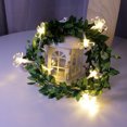 thumbnail image 1 of Rose rattan light string LED foam small white flower rattan light string wedding indoor balcony decorative light, 1 of 5