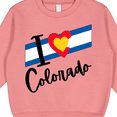 thumbnail image 3 of Inktastic I Love Colorado with Heart Flag Toddler Sweatshirt, 3 of 4