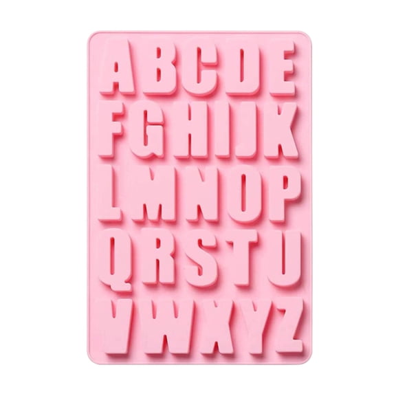 Wovilon Letter Mold, Letter Molds for Chocolate, Ice Cubes Tray Silicone Baking Mold 26 English Capital Letters Cake Molds, Chocolate Molds, Ice Tray, Epoxy Candle Jelly Molds