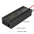 thumbnail image 2 of Cargador Lifepo4 de 60 A, 0-15 V, Carga Rápida de Batería de Litio para Automóvil, Adaptador de Alta Potencia de 12,6 V, Enchufe Estadounidense, 2 of 5