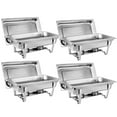 thumbnail image 6 of ZenStyle 4 Packs 8 Quart Chafing Dish Buffet Trays Chafer Stainless Steel with Warmer for Home Party Durable, 6 of 9