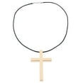 thumbnail image 4 of Shisuyan Car Rear View Interior Pendant Cross Alloy Golden 1Pc 2.9X1.8In, 4 of 8