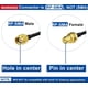 thumbnail image 4 of 2 Unids Cable de Extensión shamjiam RG174 SMA Tarjeta De Red Enrutamiento Inalámbrico, 4 of 7