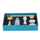 thumbnail image 4 of Juego de Sellos de Sellado de Cera Sello Vintage Pintura de Fuego Cuchara de Cera Juego de Bolígrafos para Velas para Tarjetas de Invitaciones de Boda Envoltura de Regalos Juego de 7 Piezas Azul Lago, 4 of 5