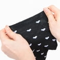 thumbnail image 7 of Women's Ankle Socks with Allover Heart Print and Soft Ribbed Cuff Trim - Multicolored-3, 7 of 7