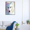 thumbnail image 3 of 5D bricolaje completo taladro diamante pintura lobo animal cruz puntada bordado kits Likrtyny  decoración de arte, 3 of 8
