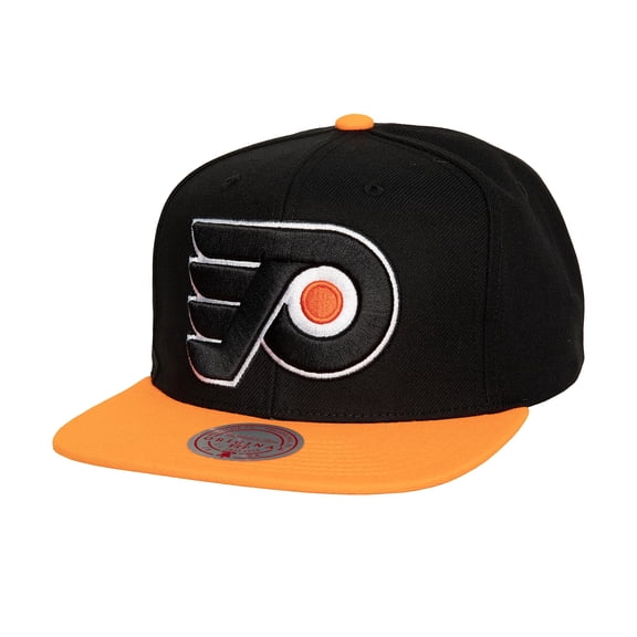 Men's Mitchell & Ness Black Philadelphia Flyers Core Team Ground 2.0 Snapback Hat