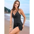 thumbnail image 2 of Women'S -over Skirt One-Piece Swimsuit Tummy Control Swim Dresses Skirt Bathing Suit, 2 of 8
