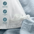 thumbnail image 3 of Bare Home Washed Duvet Cover Set - Ultra-Soft - Premium 1800 Collection - 3 Piece - King, Dusty Blue, 3 of 8