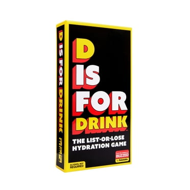 D is for Drink - a Fun Drinking Game for Adults by Buzzed? Ages 21  (Walmart Exclusive)