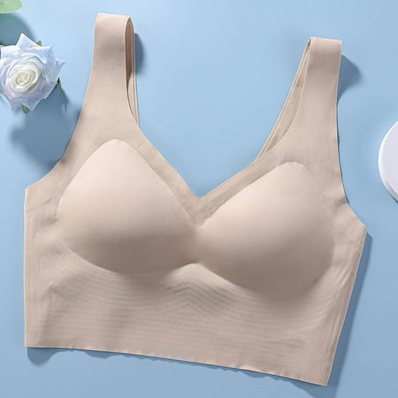 

Raeneomay Sports Bras Discount Clearance Ladies Traceless Comfortable One-piece No Steel Ring Vest Sports Gathering Bra Woman Underwear