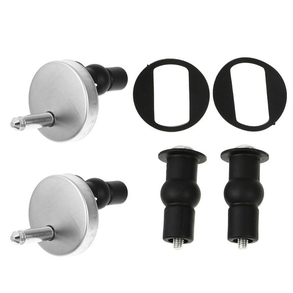 OUNONA Toilet Seat Fixed Screw Toilet Screw Toilet Seat Replacement Parts 8X4.5CM Black