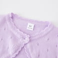 thumbnail image 5 of XXWXYD Girls Toddler Baby Boler𝗈 Cardigan Long Sleeve Knitted Shru𝑔 Button Closure Lace Cropped Sweater Cotton Shawl Outerwear Soft Cozy Cable Knit Open Front, 5 of 7