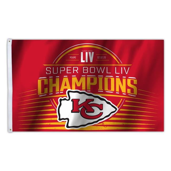 NFL Kansas City Chiefs Super Bowl LIV Champion 3X5 Flag