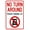 Warning Sign 5, variant on No Turn Around Warning Sign - 8"x12", Metal Security Decor for Home, Business, Yard, Easy to Mount