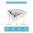 thumbnail image 5 of Spring Floral Summer Quilt Set Twin Size, Soft Microfiber Quilted Bedding Set with 2 Pillow Shams, Blue Tulip Summer Botanical Rustic Lightweight All Season Bedspread Coverlet for Bedroom 68"x86", 5 of 6