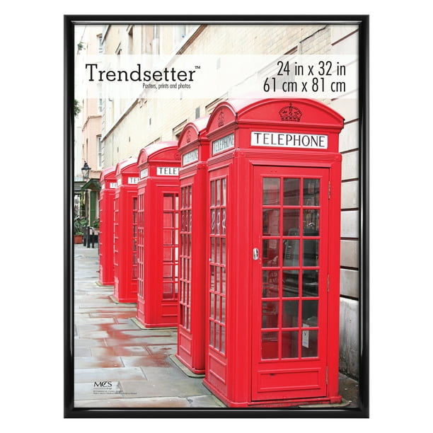Mainstays 24x32 Trendsetter Poster and Picture Frame, Black Walmart