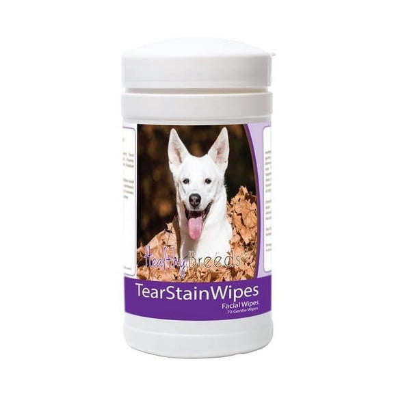 Healthy Breeds Canaan Dog Tear Stain Wipes - 70 Count