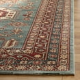 thumbnail image 3 of SAFAVIEH Mahal Samson Geometric Area Rug, Turquoise/Cream, 4' x 5'7", 3 of 7