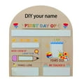 thumbnail image 1 of First Day Of School Sign Reusable Interchangeable Photo Prop Wooden Board Back To School Name Chalkboard, 1 of 7