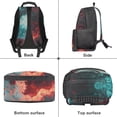 thumbnail image 6 of Uorisanigo Fire Wolf School Backpack for Boys Girls 6-12 Wolf Casual Sport Daypack Bag, Large Capacity Casual Basic Bookbag with Adjustable Padded Straps for School, Travel & Sports, 6 of 7