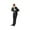 Man in black suit, variant on Miniature 1/64 Scale for Desktop Ornament Building Model Fairy Garden Man in black suit