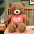 thumbnail image 3 of Oso de peluche de alta calidad, 4 colores, suéter de amor, animales de peluche, juguetes de peluche, muñeca, amantes, bebé, regalo de Navidad, 3 of 5
