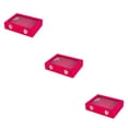 thumbnail image 4 of maskred Velvet Glass Ring Earring Display Organizer Box For Jewelry Storage With Large Capacity Unique 3Set, 4 of 6