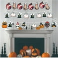 thumbnail image 6 of Halloween Triangle Banner Hanging Flags with Pumpkin Bat Ghost Designs and Sisal Ropes for Indoor Outdoor Party Decor, 6 of 6