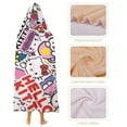 thumbnail image 4 of Hello Kitty Blanket Hoodie, Wearable Blanket, Cloak Hooded Throw Blanket, Soft Warm Fluffy Blankets for Bed Couch Sofa, 4 of 8